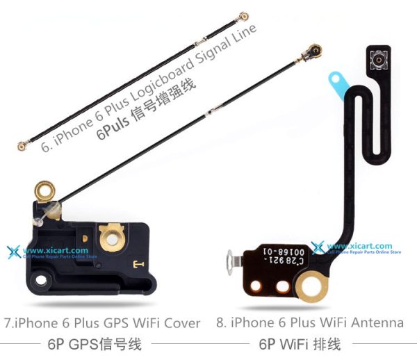 Wifi Signal Wi-Fi Antenna Ribbon Flex Cable line and Cover For iPhone 5 / 5C / 5S / 6 / 6 Plus / 6S / 6S Plus / 7 / 7 Plus