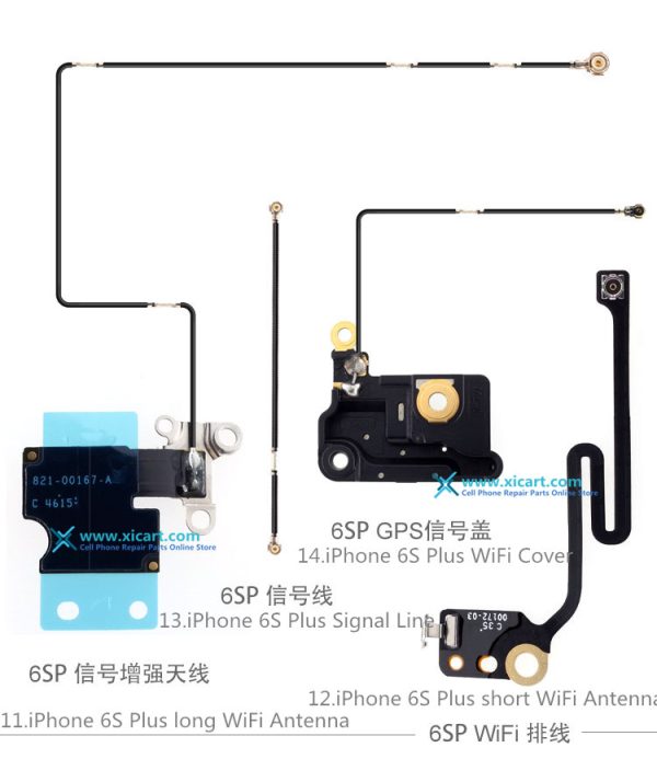 Wifi Signal Wi-Fi Antenna Ribbon Flex Cable line and Cover For iPhone 5 / 5C / 5S / 6 / 6 Plus / 6S / 6S Plus / 7 / 7 Plus