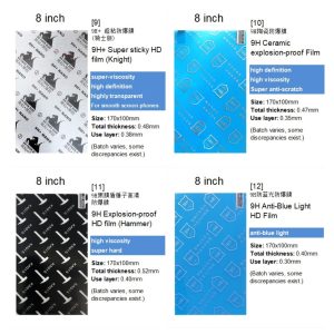 8 inch PET TPU Screen Protective Film Explosion-proof Privacy Matte for Laser Cutting Machine - Image 4