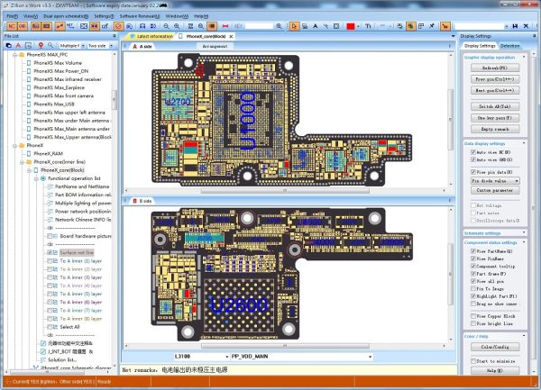 Online ZXW Team 3.22 Schematics Digital Authorization Code for iPhone iPad Samsung Logic Board Zillion X Work Circuit Diagram